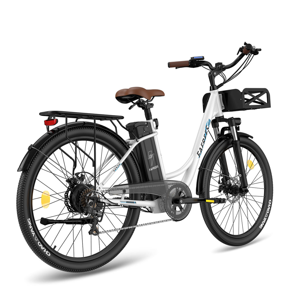 Vélo électrique FAFREES F26 Lasting - Moteur 250W Batterie 36V20.3Ah Assisted Autonomie 160KM Frein à Disque Mécanique - Blanc