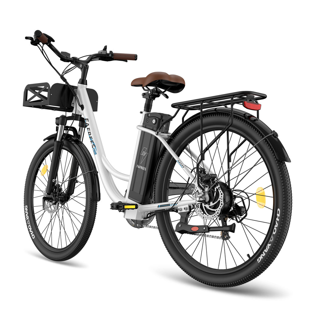 Vélo électrique FAFREES F26 Lasting - Moteur 250W Batterie 36V20.3Ah Assisted Autonomie 160KM Frein à Disque Mécanique - Blanc
