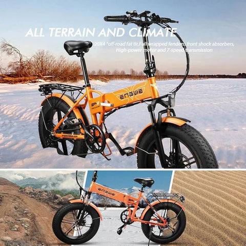 Vélo électrique ENGWE EP-2 PRO 750W - Autonomie 60KM - Freins à disque
