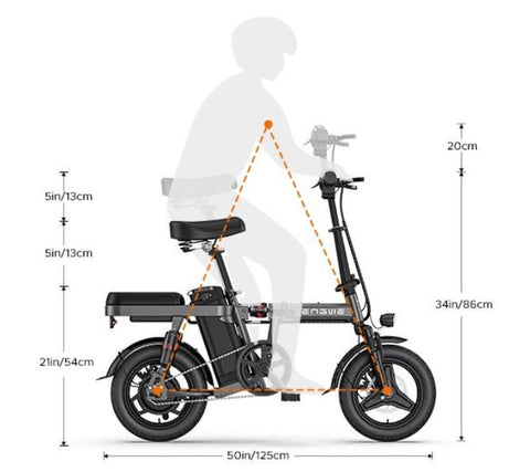 Vélo électrique ENGWE T14 EU 250W - Autonomie 45KM - Freins à disque