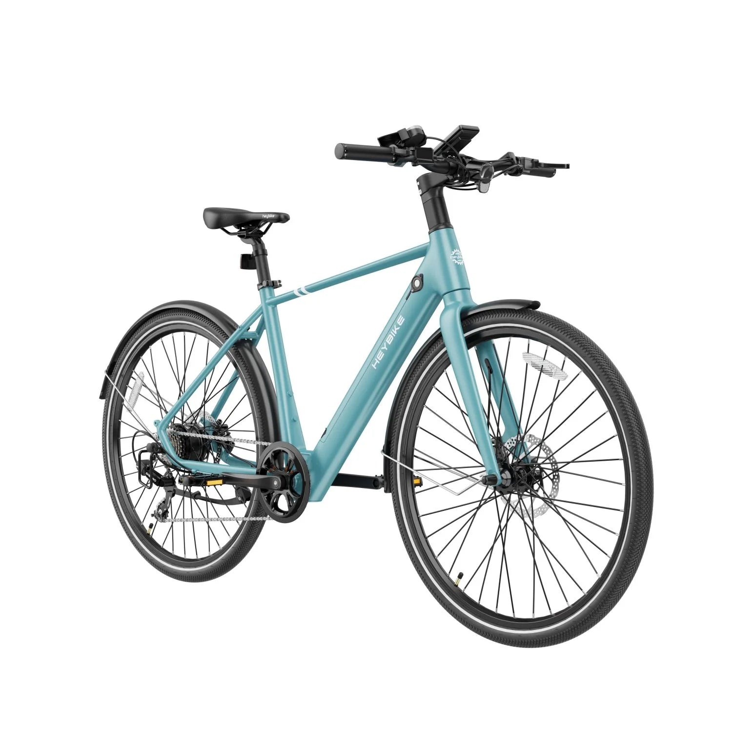 Vélo Électrique Heybike EC1 M - Moteur 250W Batterie 36V10Ah Assisté Autonomie 100KM Freins à Disque Hydrauliques - Bleu