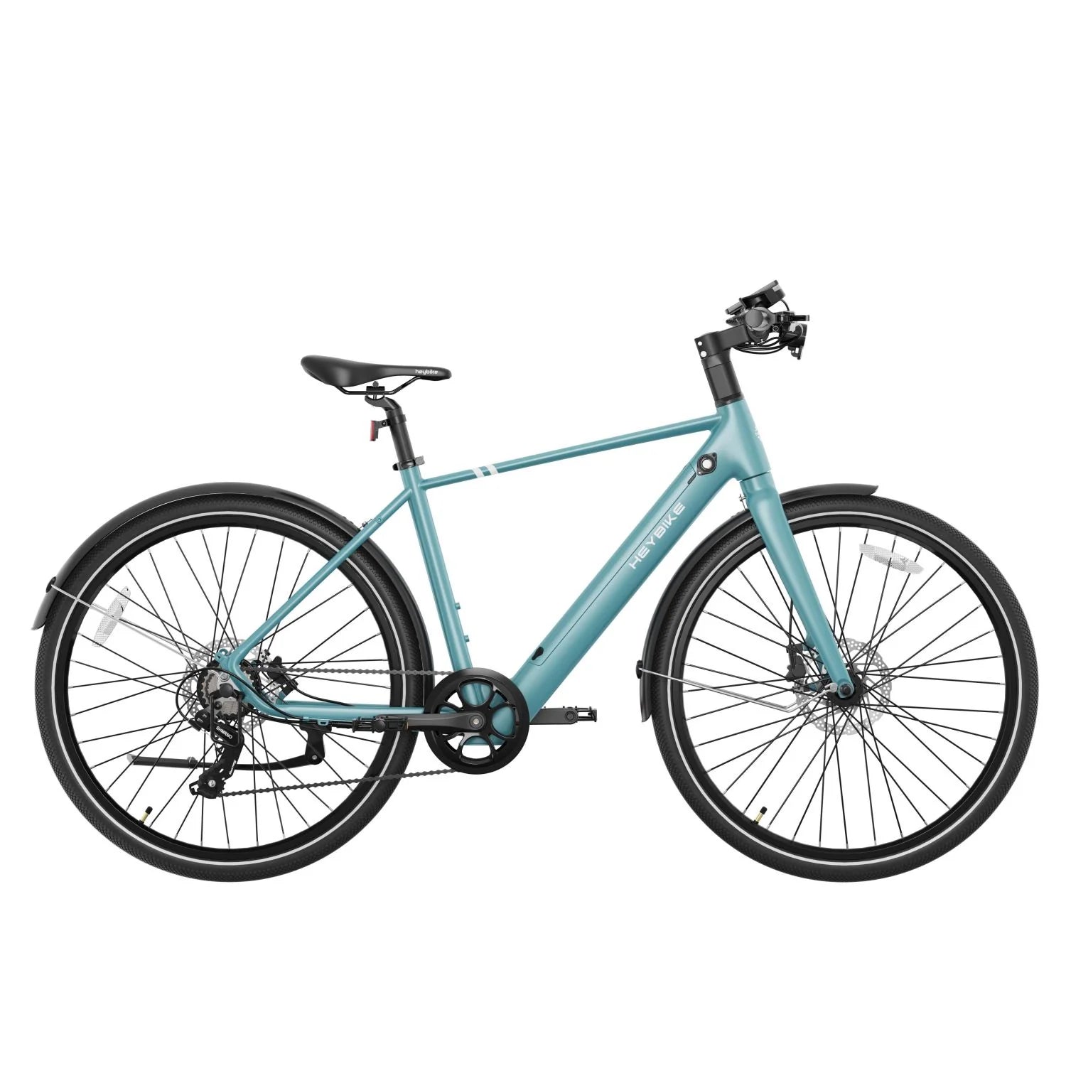 Vélo Électrique Heybike EC1 L - Moteur 250W Batterie 36V10Ah Assisté Autonomie 100KM Freins à Disque Hydrauliques - Bleu