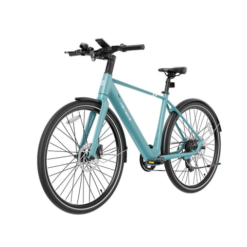 Vélo Électrique Heybike EC1 L - Moteur 250W Batterie 36V10Ah Assisté Autonomie 100KM Freins à Disque Hydrauliques - Bleu
