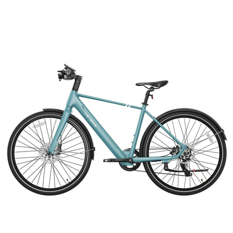 Vélo Électrique Heybike EC1 L - Moteur 250W Batterie 36V10Ah Assisté Autonomie 100KM Freins à Disque Hydrauliques - Bleu