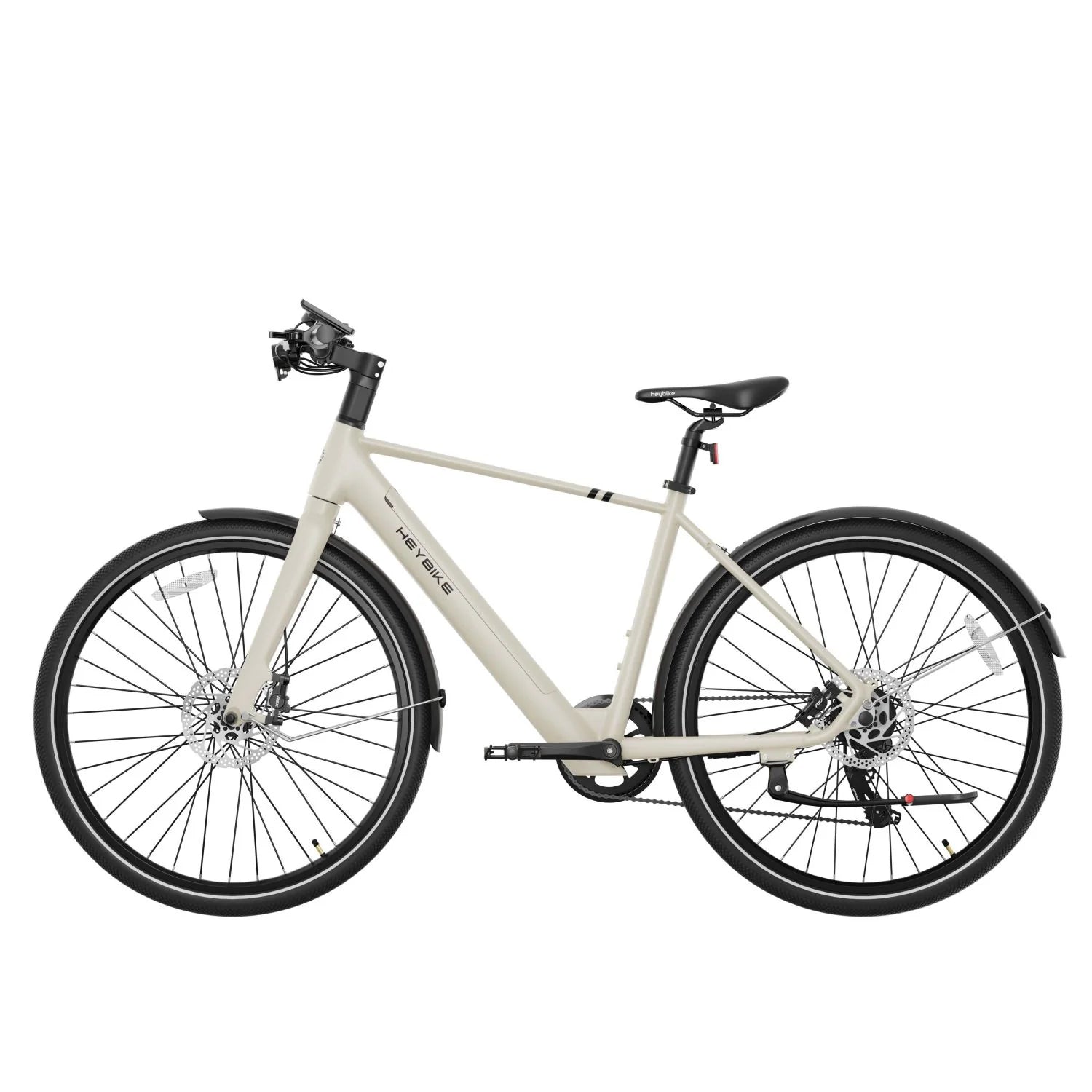 Vélo Électrique Heybike EC1 L - Moteur 250W Batterie 36V10Ah Assisté Autonomie 100KM Freins à Disque Hydrauliques - Beurre Blanc