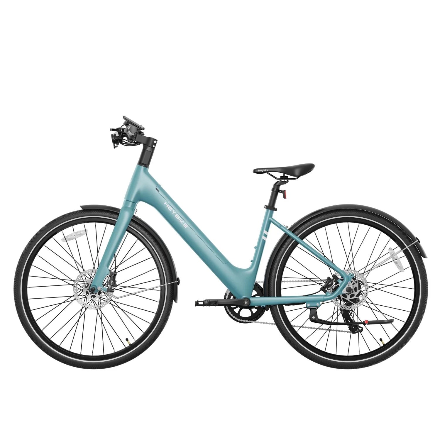 Vélo Électrique Heybike EC1 ST - Moteur 250W Batterie 36V10Ah Assisté Autonomie 100KM Freins à Disque Hydrauliques - Bleu