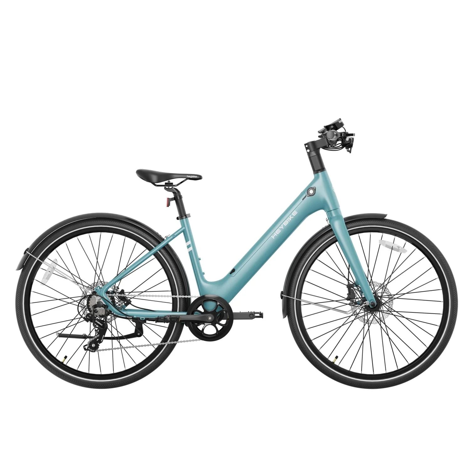 Vélo Électrique Heybike EC1 ST - Moteur 250W Batterie 36V10Ah Assisté Autonomie 100KM Freins à Disque Hydrauliques - Bleu