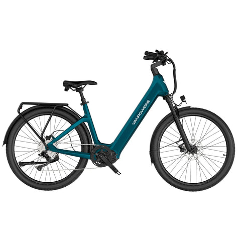 Vélo Électrique Vanpowers Urbangide Ultra L - Moteur 500W Batterie 48V14.4AH Assisté Autonomie110KM Freins à Disque Hydrauliques - Bleu