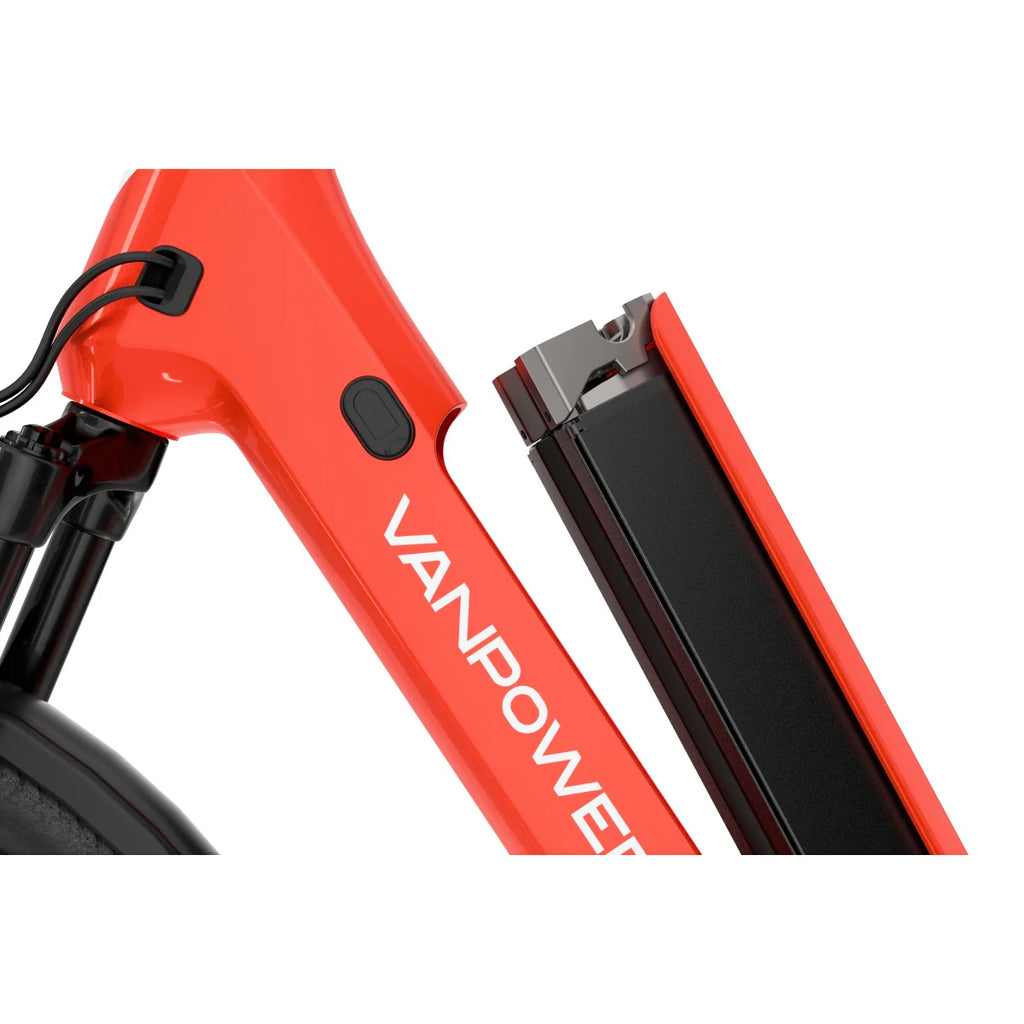 Vélo Électrique Vanpowers Urbangide Ultra S - Moteur 500W Batterie 48V14.4AH Assisté Autonomie110KM Freins à Disque Hydrauliques - Rouge