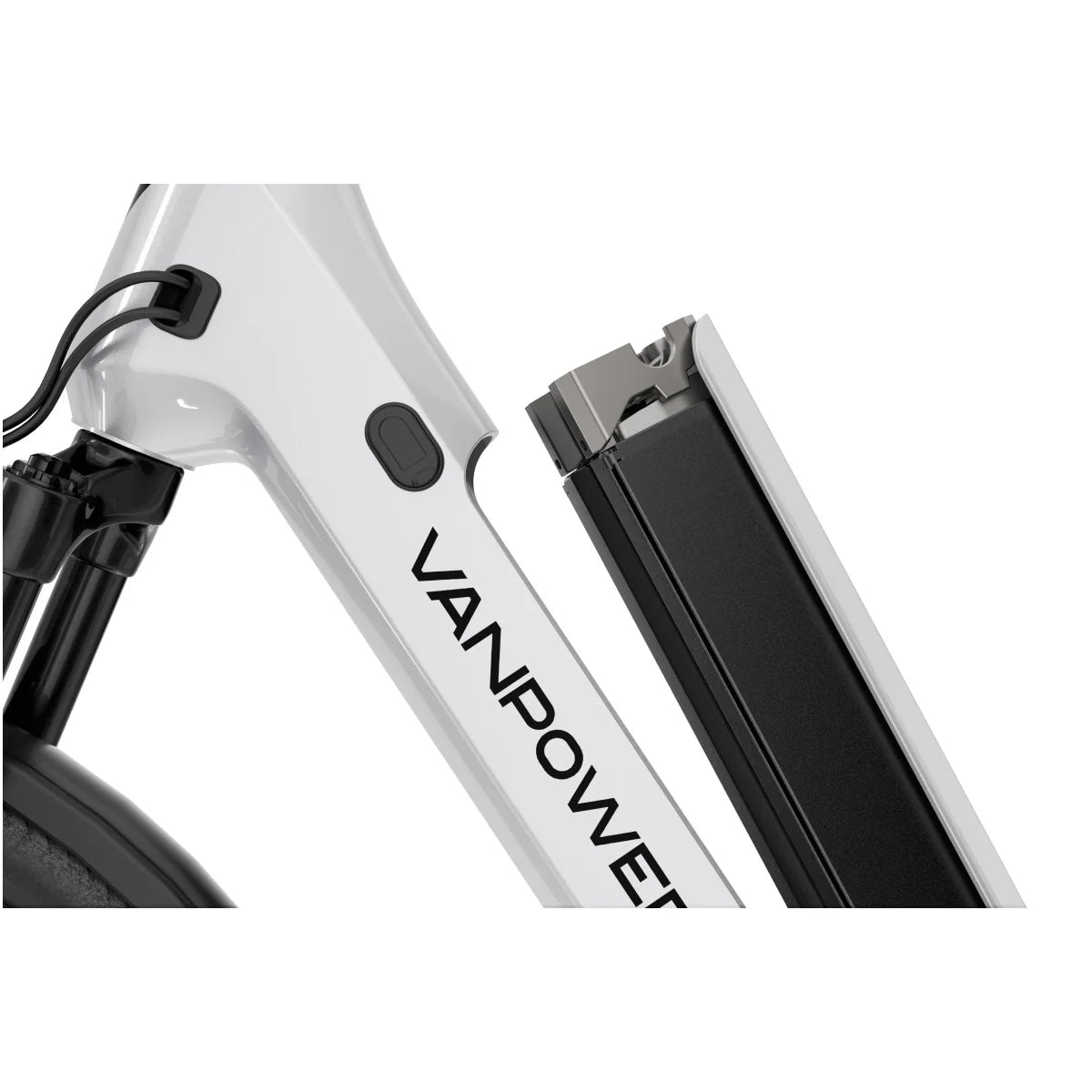 Vélo Électrique Vanpowers Urbangide Ultra L - Moteur 500W Batterie 48V14.4AH Assisté Autonomie110KM Freins à Disque Hydrauliques - Perle Blanc