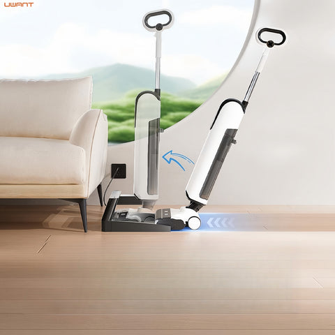 Uwant D100 Aspirateur à Main - 230W de puissance 17000Pa d'aspiration 74dB de bruit batterie 2500mAh - Blanc