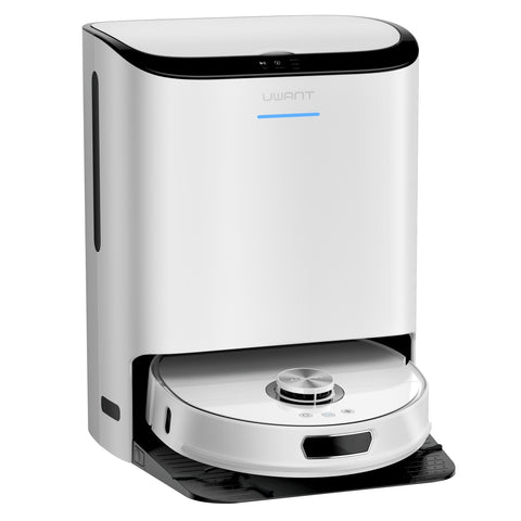 Uwant U200 Pro Robot Aspirateur - 7200Pa d'aspiration batterie 6400mAh 55dB de bruit - Blanc