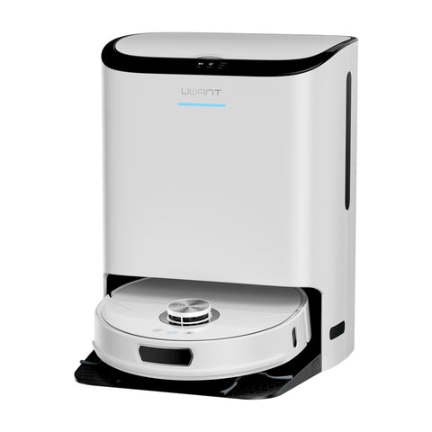 Uwant U200 Pro Robot Aspirateur - 7200Pa d'aspiration batterie 6400mAh 55dB de bruit - Blanc