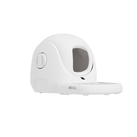 Bac à litière pour chat Catlink Baymax - capacité de 65L capacité des toilettes 7L durée 14 jours connexion wifi - Blanc