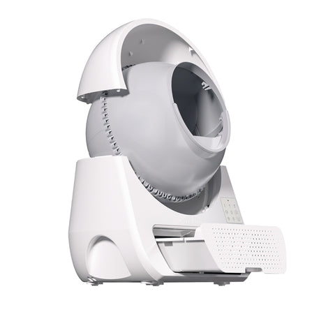 Bac à litière pour chat Catlink Luxury pro-X - capacité de 57L capacité des toilettes 13L durée 21 jours connexion wifi - Blanc
