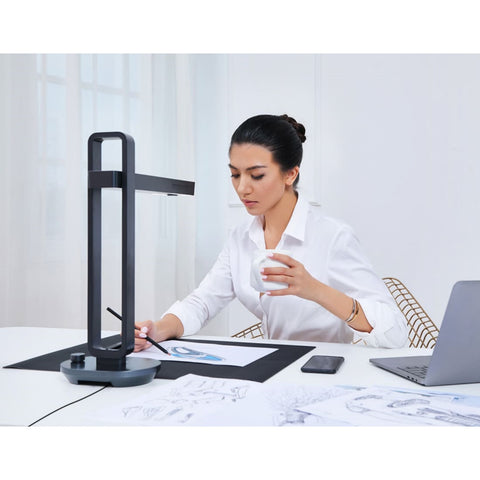 Scanner CZUR Aura Pro - 240 DPI Résolution 14 Megapixels Fonction OCR Vitesse de Numérisation 2S - Noir