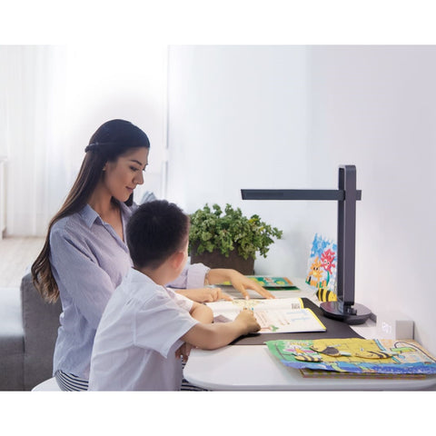 Scanner CZUR Aura Pro - 240 DPI Résolution 14 Megapixels Fonction OCR Vitesse de Numérisation 2S - Noir