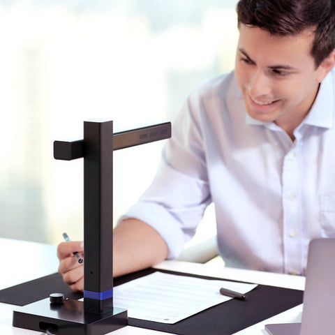 Scanner CZUR Shine Ultra Pro - 440 DPI Résolution 24 Megapixels Fonction OCR Vitesse de Numérisation 1S - Noir