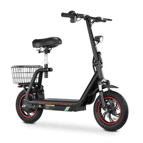 Trottinette Électrique BOGIST M5Pro-S - Moteur 500W Batterie 48V 13AH Autonomie 35KM Freins à Disque - Noir Rouge