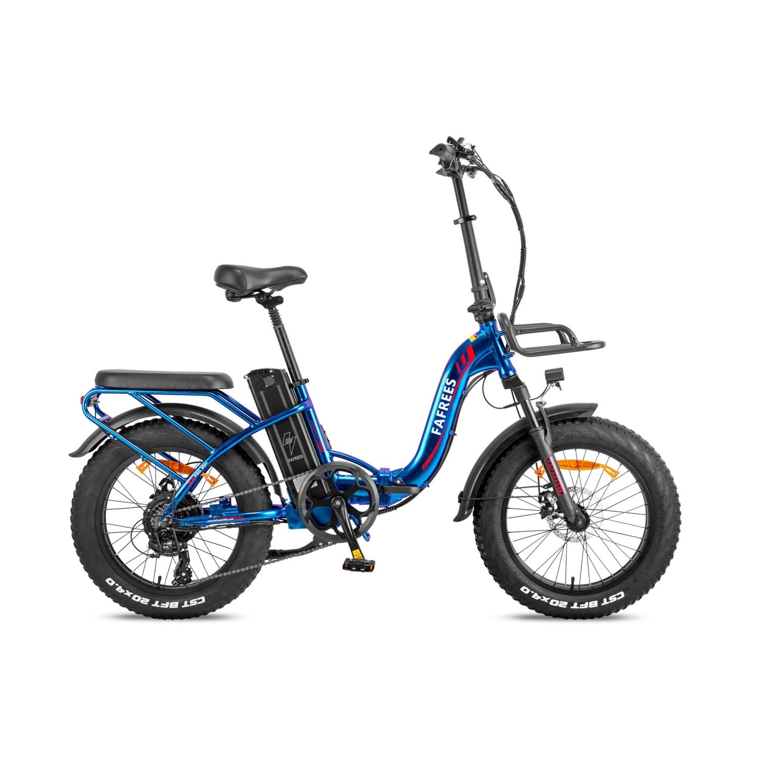 FAFREES F20 Max Vélo Électrique - Moteur 500W Batterie 48V 22.5AH Autonomie 110KM Freins à Disque - Bleu Violet