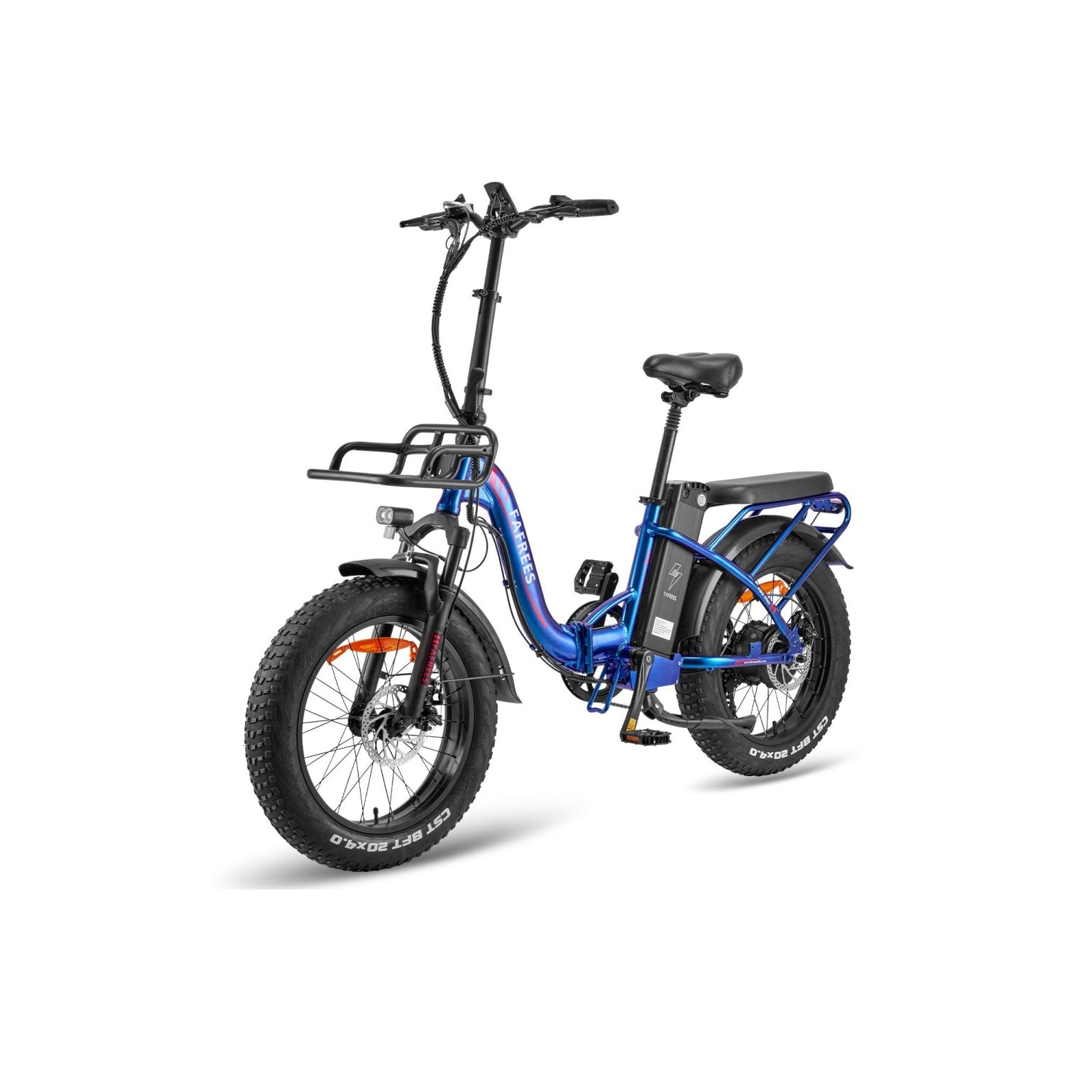 FAFREES F20 Max Vélo Électrique - Moteur 500W Batterie 48V 22.5AH Autonomie 110KM Freins à Disque - Bleu Violet