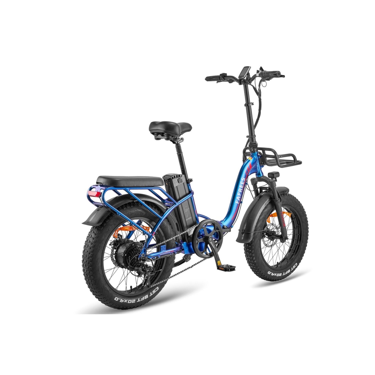 FAFREES F20 Max Vélo Électrique - Moteur 500W Batterie 48V 22.5AH Autonomie 110KM Freins à Disque - Bleu Violet