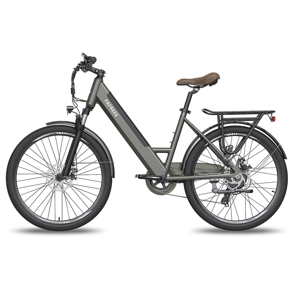 FAFREES F26 Pro 14.5AH Vélo Électrique - Moteur 250W Batterie 36V14.5AH Assisted Autonomie 110KM Frein à Disque Mécanique - Gris