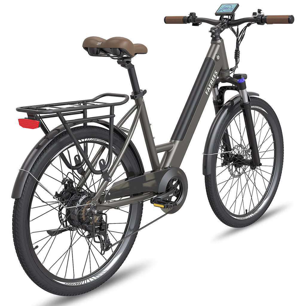 FAFREES F26 Pro 14.5AH Vélo Électrique - Moteur 250W Batterie 36V14.5AH Assisted Autonomie 110KM Frein à Disque Mécanique - Gris