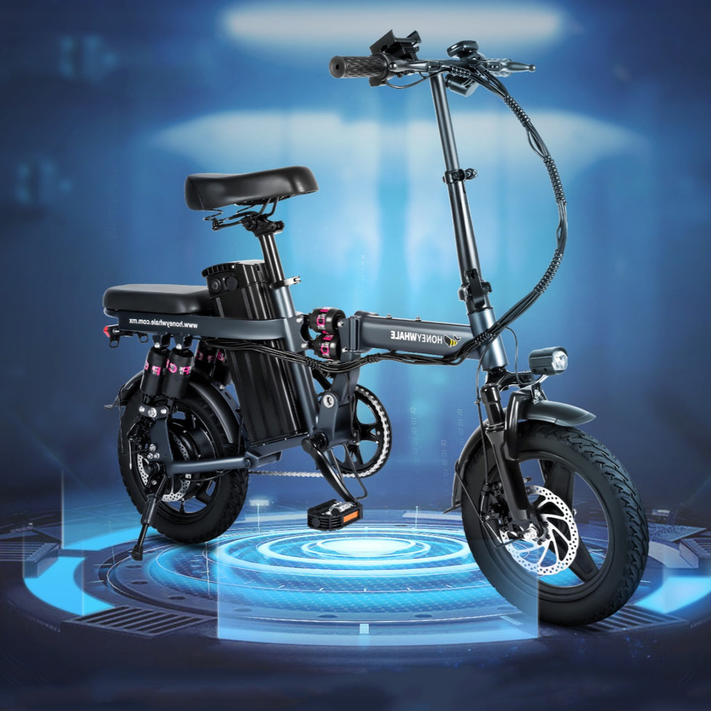 Vélo électrique Honey Whale S6 Pro-S - Moteur 350W Batterie 48V15AH Autonomie 50KM Freins à Disque - Gris