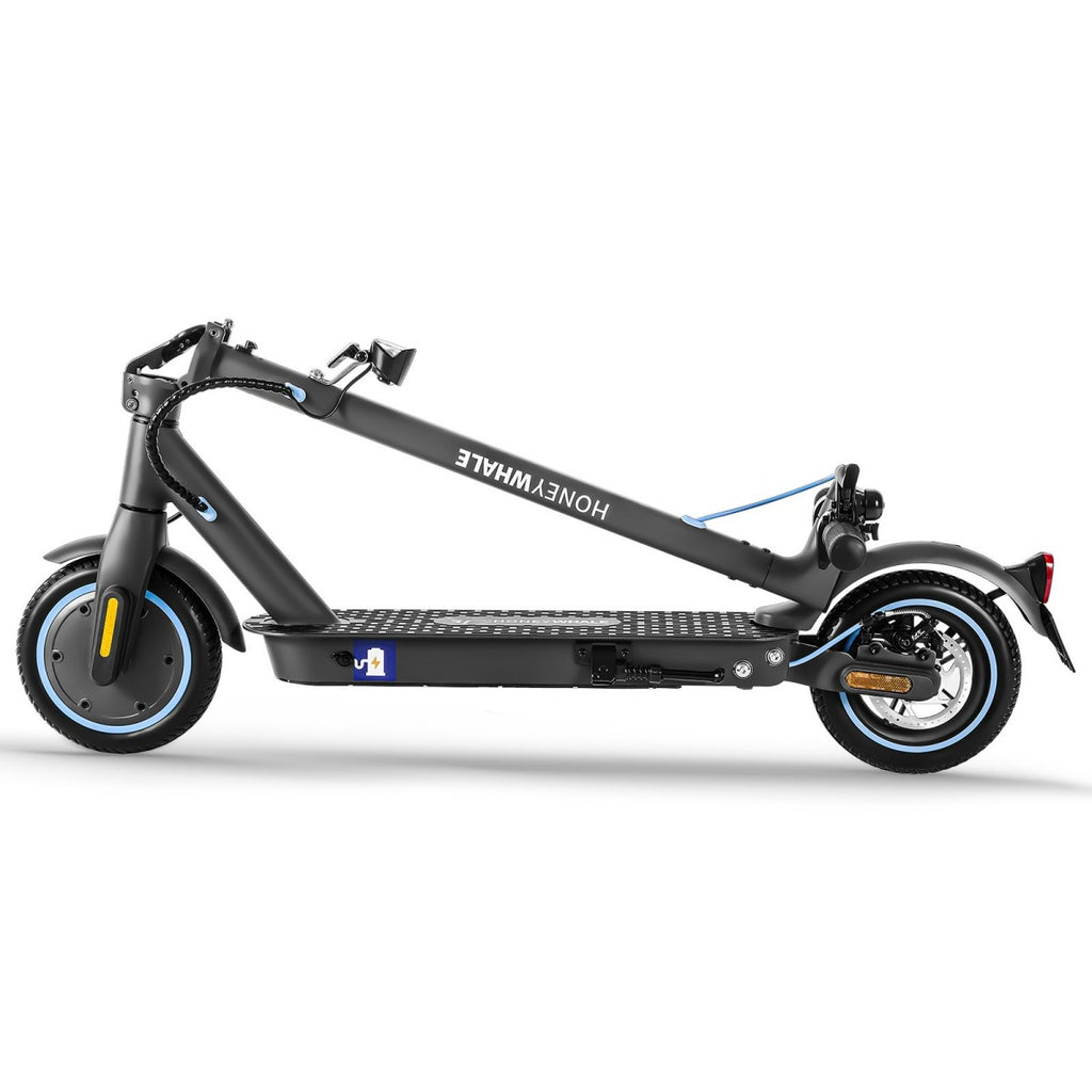 Trottinette électrique Honey Whale E9 Avec Certification ABE - Moteur 330W Batterie 36V7.5AH Autonomie 25KM Freins à Disque Pliable - Noir