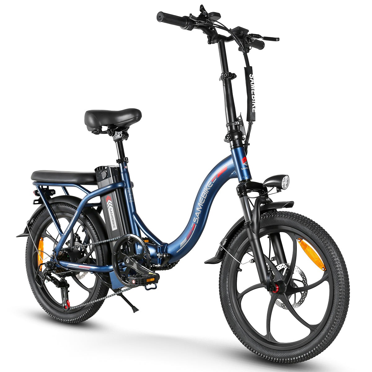 Vélo électrique SAMEBIKE CY20-IT - moteur 350W batterie 36V13AH autonomie 35KM freins à disque mécaniques - Bleu Lac