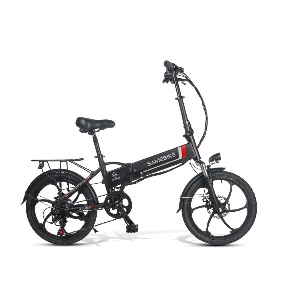 Vélo Électrique SAMEBIKE LOTDM200-II - Moteur 500W Batterie 48V13Ah Autonomie 40KM Freins à Disque Mécaniques - Blanc