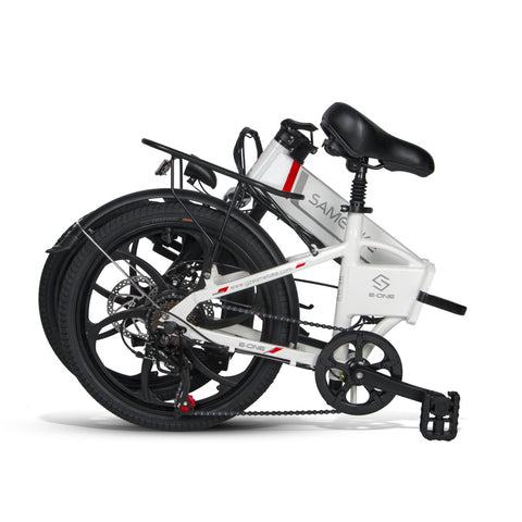 Vélo électrique SAMEBIKE 20LVXD30 - moteur 350W batterie 48V10AH autonomie 40KM freins à disque mécaniques - Blanc