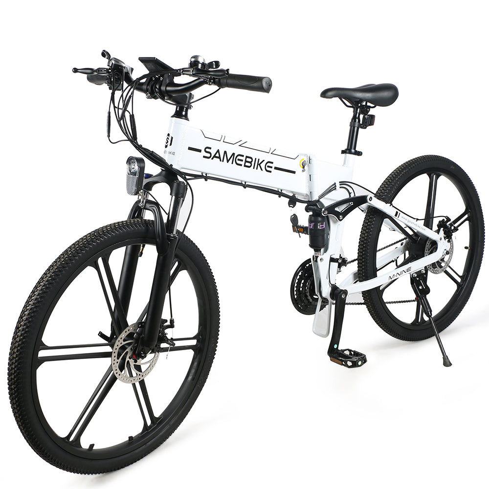 Vélo électrique SAMEBIKE LO26-IT - moteur 250W batterie 48V10AH autonomie 40KM freins à disque mécaniques - Blanc