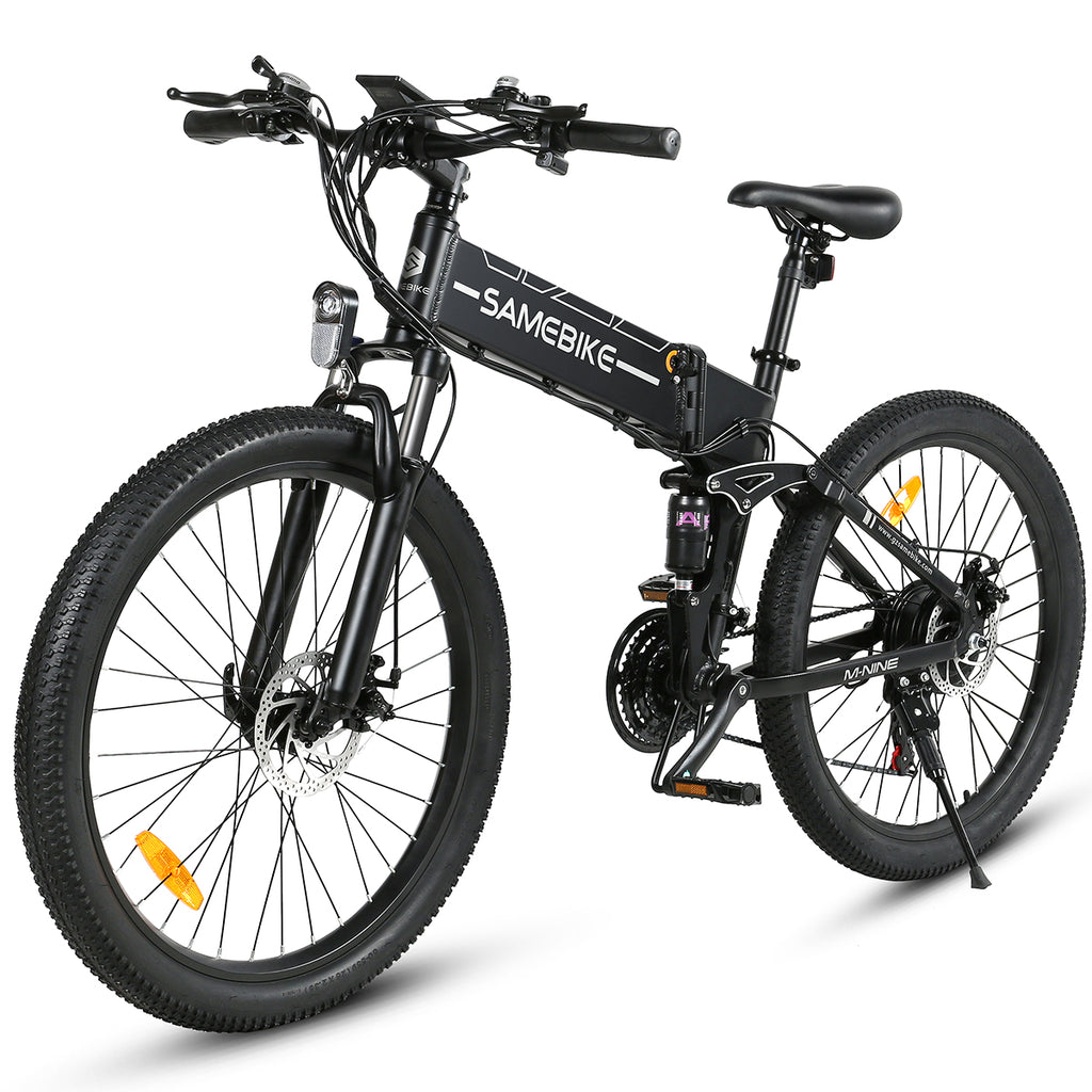 Vélo électrique SAMEBIKE LO26-II-FT - moteur 500W batterie 48V12.5AH autonomie 45KM freins à disque mécaniques - Noir