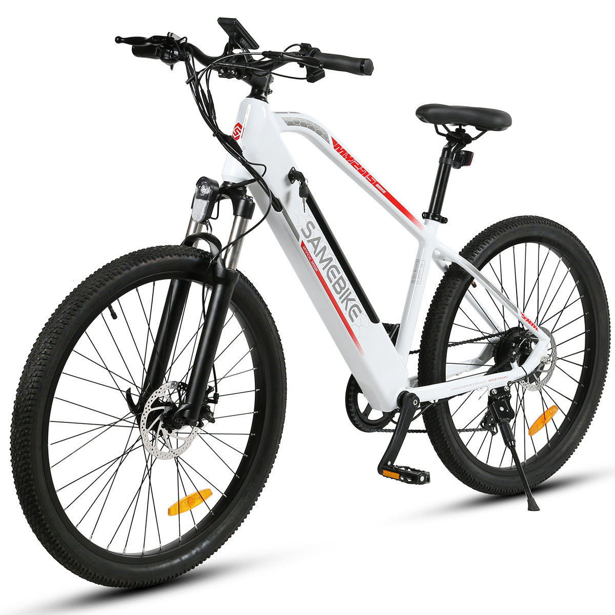 Vélo électrique SAMEBIKE MY275 FT - moteur 350W batterie 48V10.4AH autonomie 40KM freins à disque mécaniques - Blanc