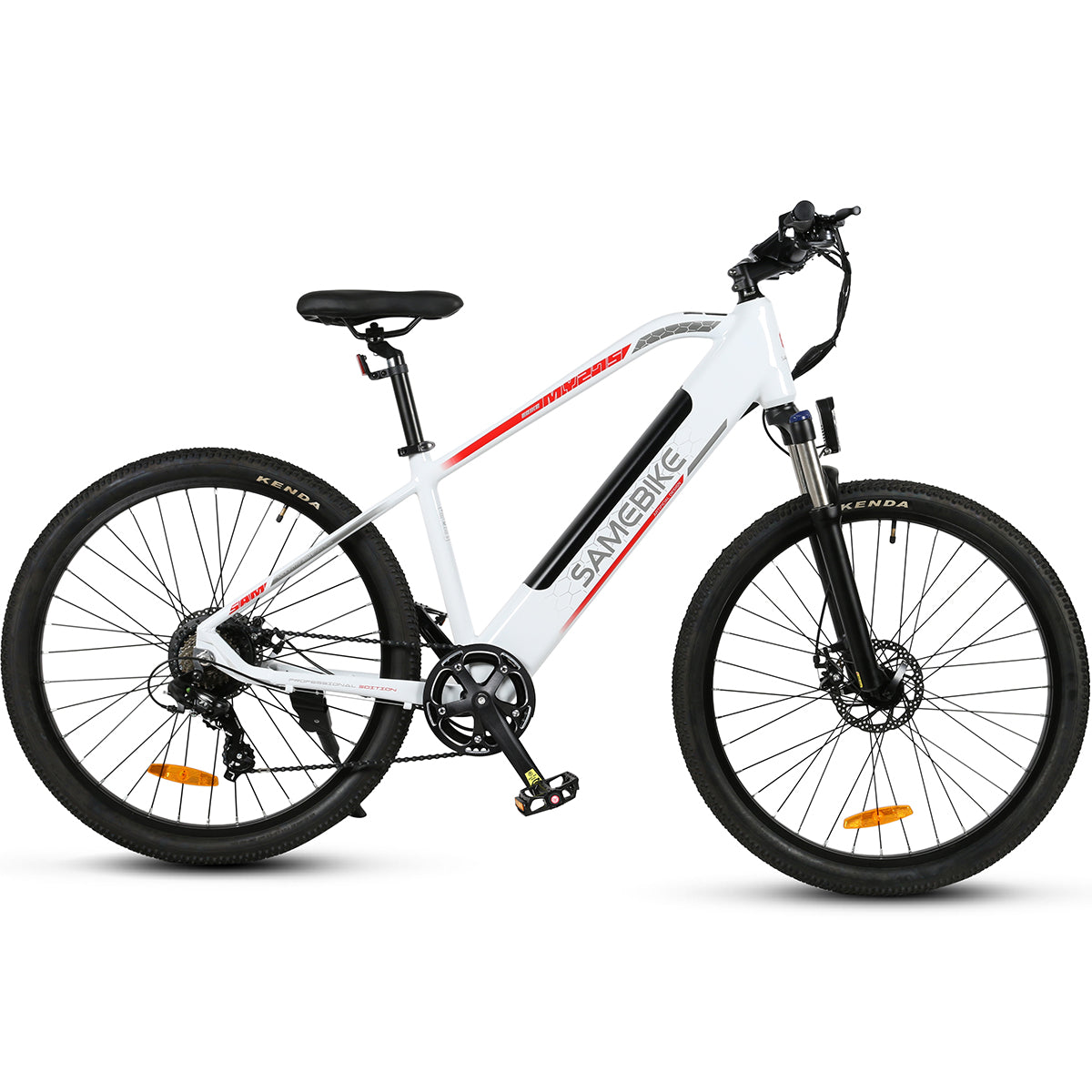 Vélo électrique SAMEBIKE MY275 FT - moteur 350W batterie 48V10.4AH autonomie 40KM freins à disque mécaniques - Blanc