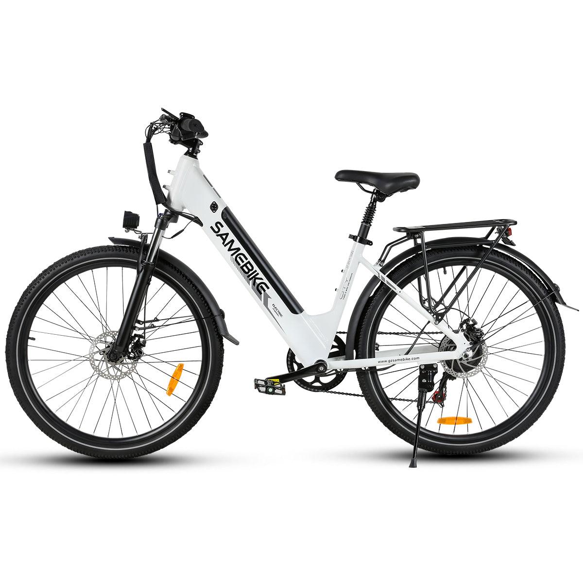 Vélo Électrique SAMEBIKE RS-A01 Pro - Moteur 350W Batterie 36V15AH Autonomie 40KM Freins à Disque Mécaniques - Blanc