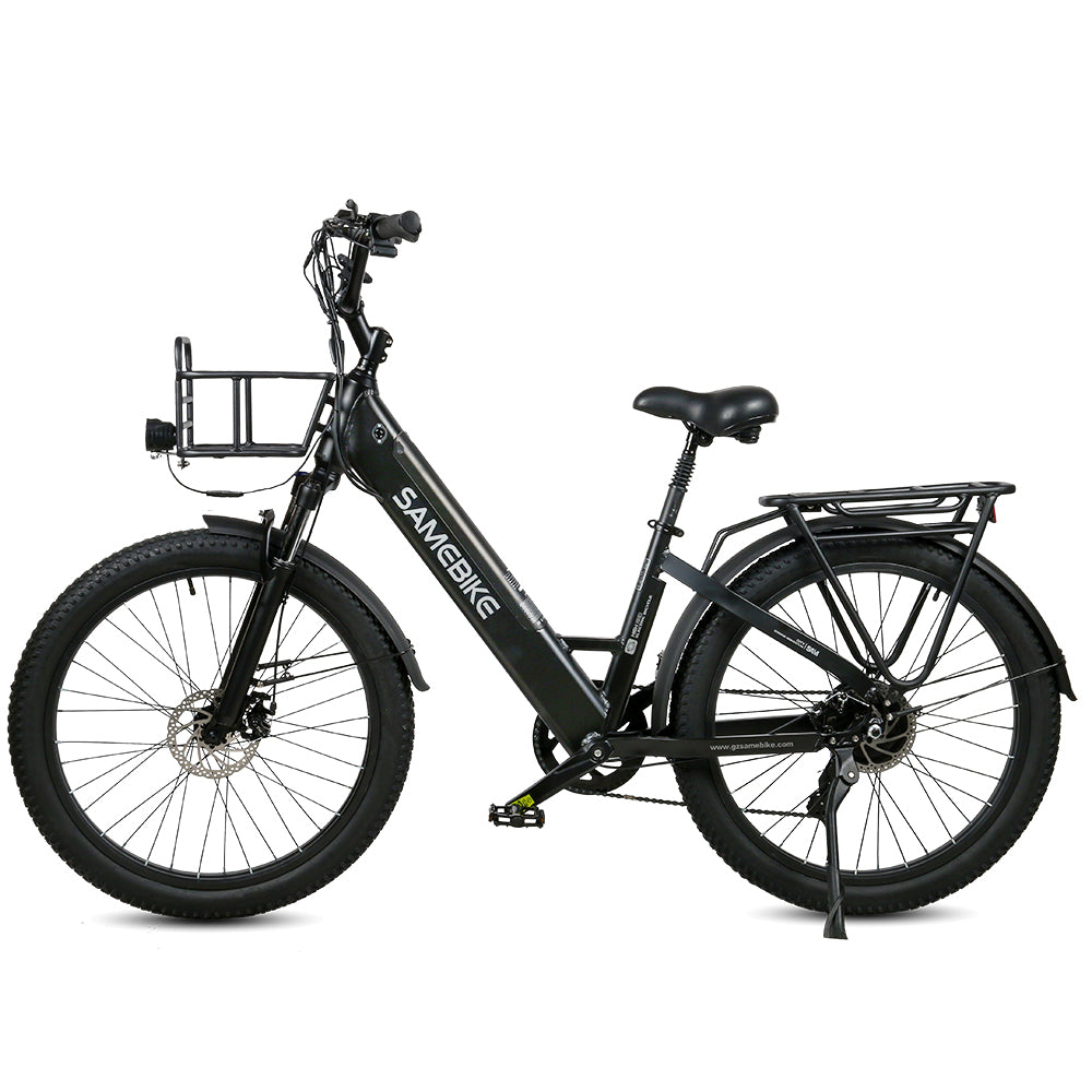 Vélo Électrique SAMEBIKE RS-A01 - Moteur 500W Batterie 48V14AH Autonomie 50KM Freins à Disque Mécaniques - Noir