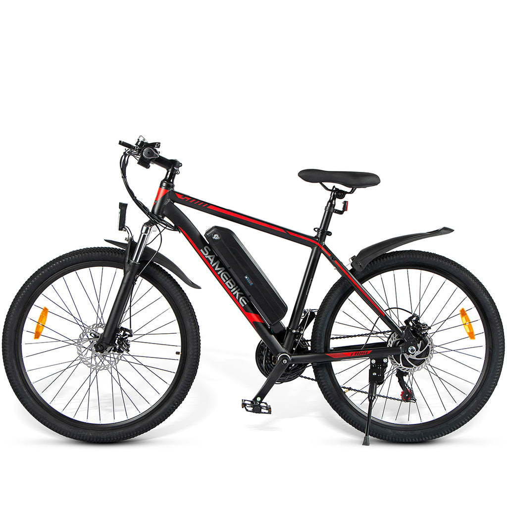 Vélo Électrique SAMEBIKE SY26 FT - Moteur 350W Batterie 36V10AH Autonomie 35KM Freins à Disque Mécaniques - Noir