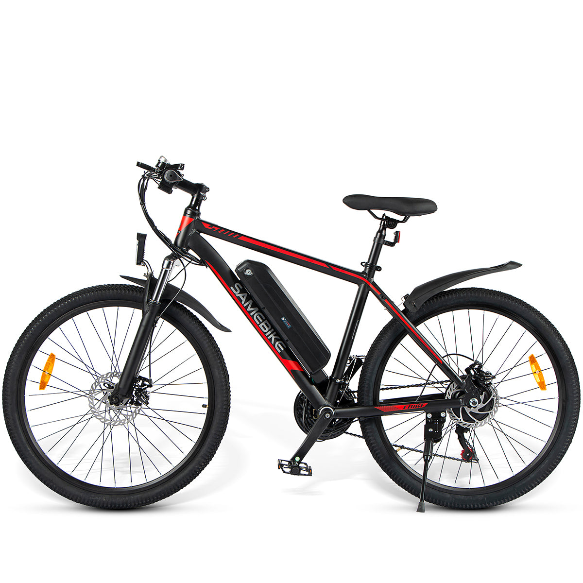 Vélo Électrique SAMEBIKE SY26 FT - Moteur 350W Batterie 36V10AH Autonomie 35KM Freins à Disque Mécaniques - Noir