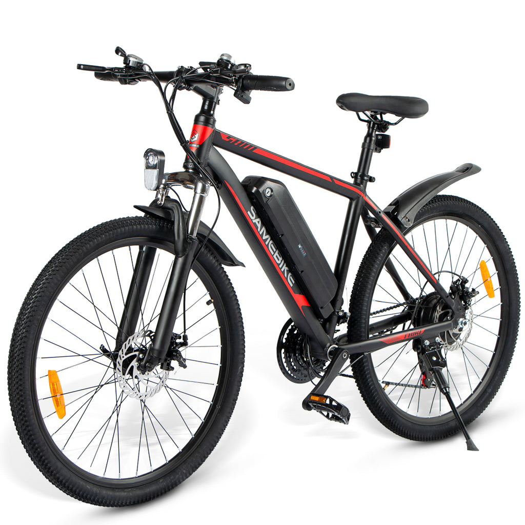 Vélo Électrique SAMEBIKE SY26 FT - Moteur 350W Batterie 36V10AH Autonomie 35KM Freins à Disque Mécaniques - Noir
