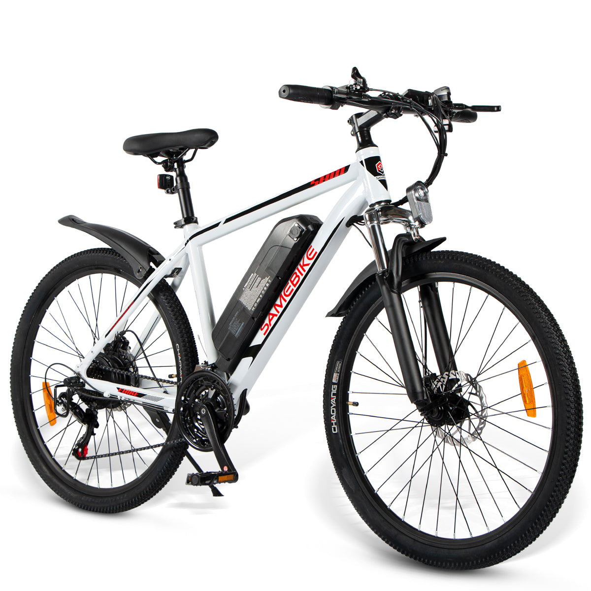Vélo Électrique SAMEBIKE SY26 FT - Moteur 350W Batterie 36V10AH Autonomie 35KM Freins à Disque Mécaniques - Blanc