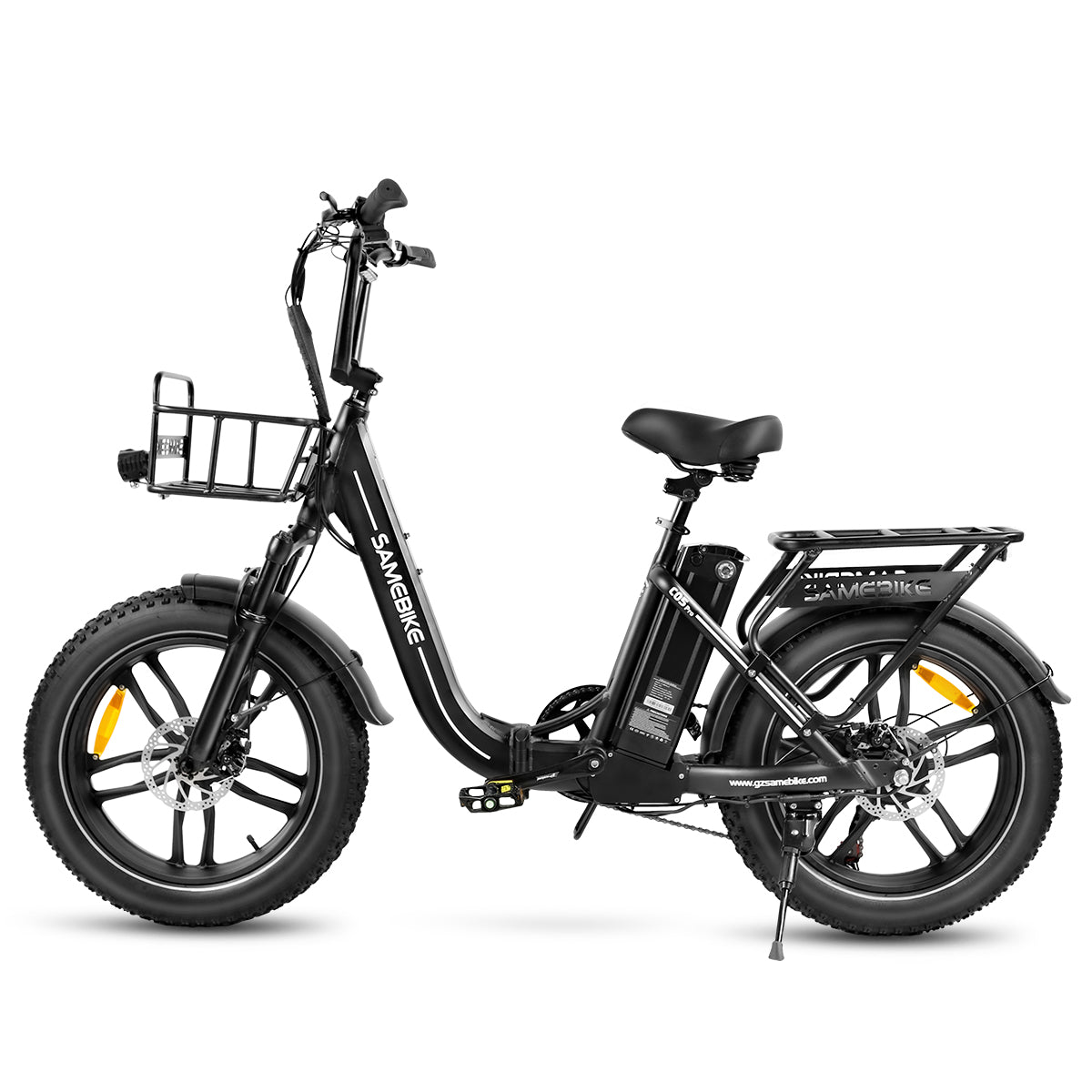 Vélo Électrique SAMEBIKE C05 Pro - Moteur 350W Batterie 36V13Ah Autonomie 35KM Freins à Disque Mécaniques - Noir