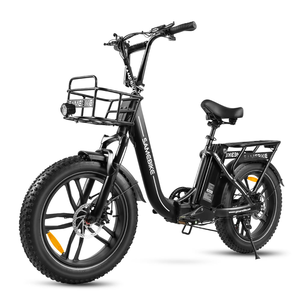 Vélo Électrique SAMEBIKE C05 Pro - Moteur 350W Batterie 36V13Ah Autonomie 35KM Freins à Disque Mécaniques - Noir