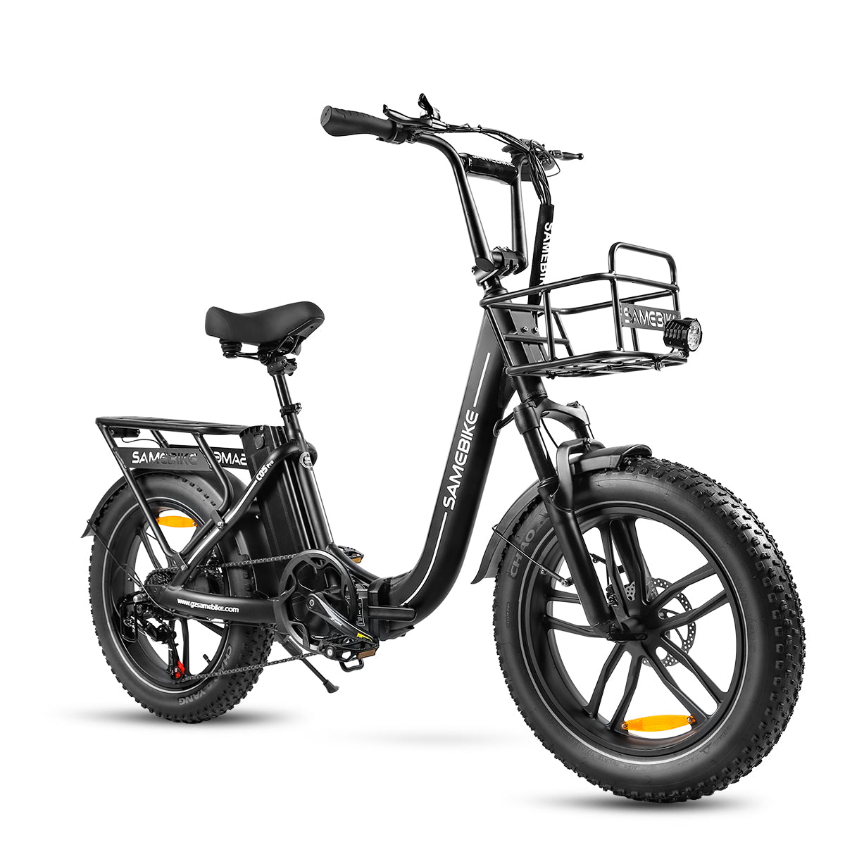 Vélo Électrique SAMEBIKE C05 Pro - Moteur 350W Batterie 36V13Ah Autonomie 35KM Freins à Disque Mécaniques - Noir