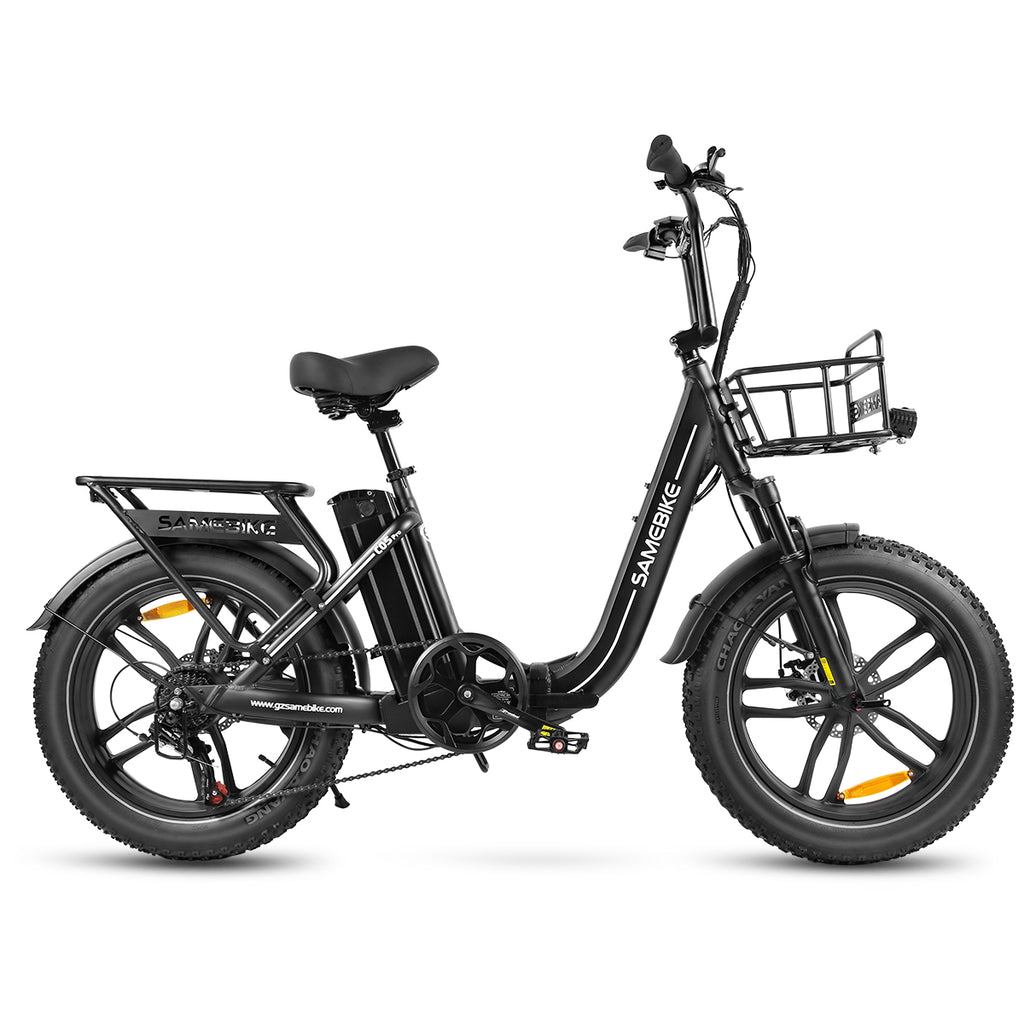 Vélo Électrique SAMEBIKE C05 Pro - Moteur 350W Batterie 36V13Ah Autonomie 35KM Freins à Disque Mécaniques - Noir