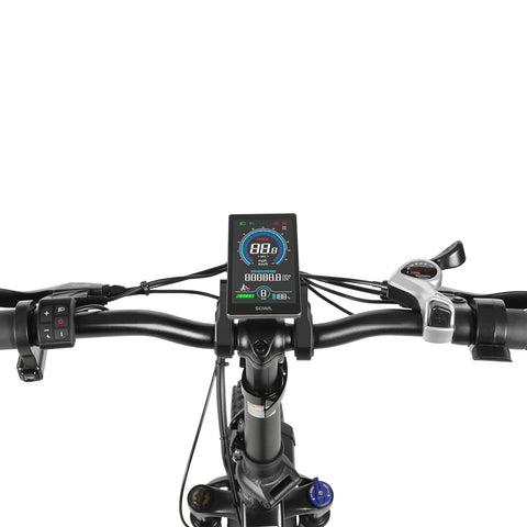 Vélo Électrique SAMEBIKE LOTDM200-II - Moteur 500W Batterie 48V13Ah Autonomie 40KM Freins à Disque Mécaniques - Orange