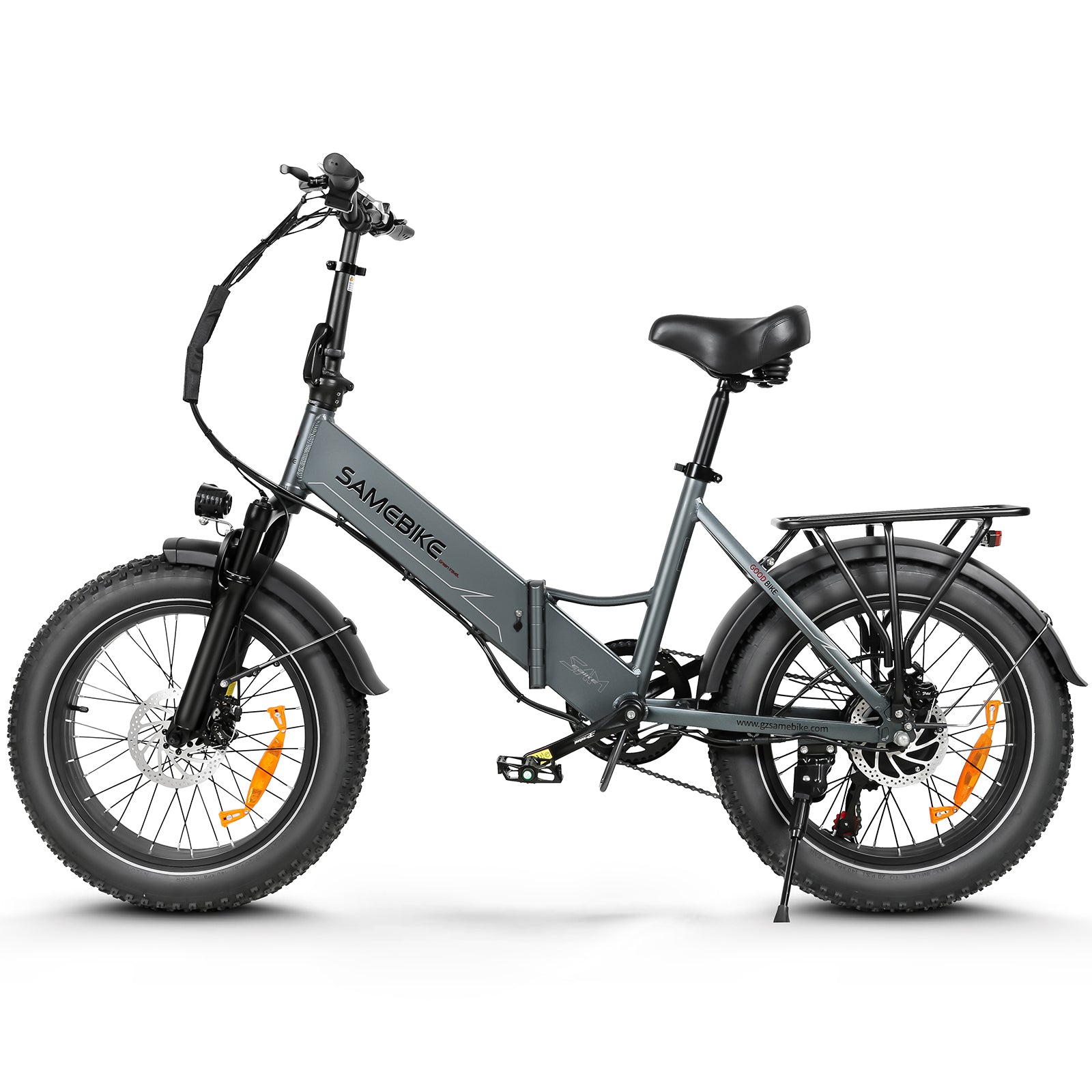 Vélo Électrique SAMEBIKE LOTDM200-II - Moteur 500W Batterie 48V13Ah Autonomie 40KM Freins à Disque Mécaniques - Gris