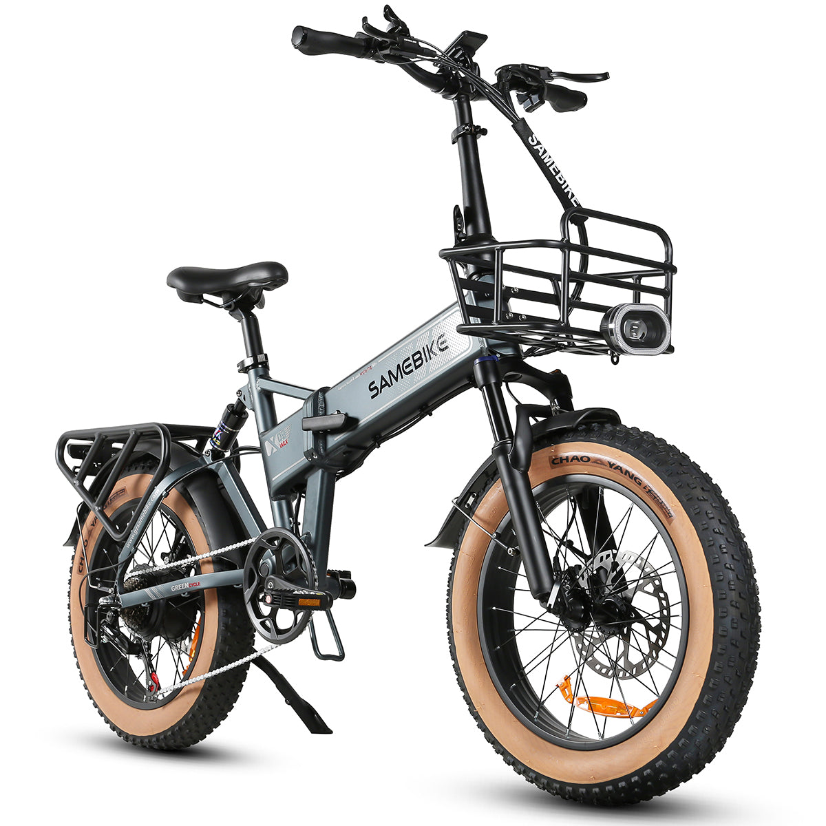 SAMEBIKE XWLX09-II Vélo électrique - moteur 1000W batterie 48V15AH autonomie 65KM frein à disque hydraulique - Gris